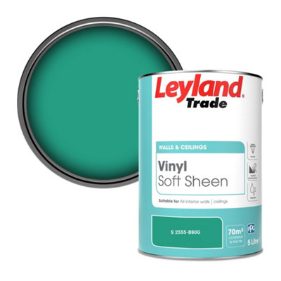 Leyland Trade Vinyl Soft Sheen Walls & Ceilings Emulsion Paint (S 2555-B80G)5L from B&Q