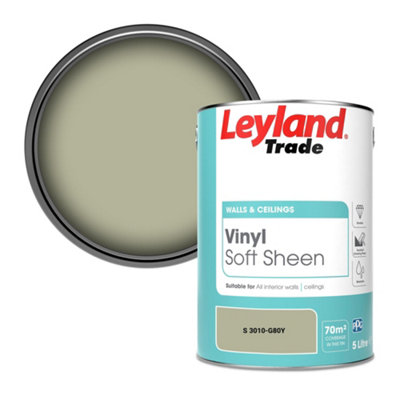 Leyland Trade Vinyl Soft Sheen Walls & Ceilings Emulsion Paint (S 3010-G80Y)5L from B&Q