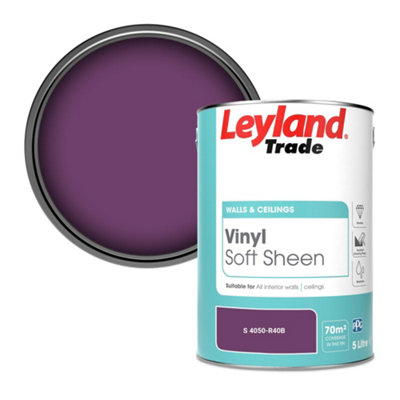 Leyland Trade Vinyl Soft Sheen Walls & Ceilings Emulsion Paint (S 4050-R40B)5L from B&Q