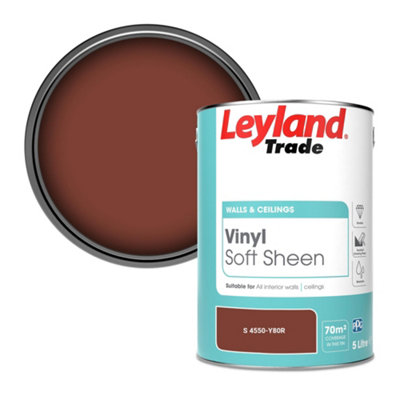 B&Q -  Vinyl Soft Sheen Walls & Ceilings Emulsion Paint (S 4550-Y80R)5L