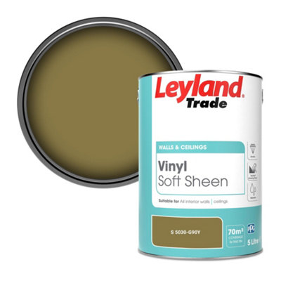 Leyland Trade Vinyl Soft Sheen Walls & Ceilings Emulsion Paint (S 5030-G90Y)5L from B&Q