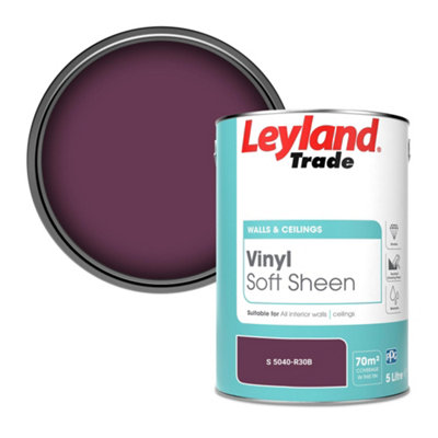 Leyland Trade Vinyl Soft Sheen Walls & Ceilings Emulsion Paint (S 5040-R30B)5L from B&Q