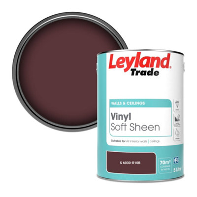 Leyland Trade Vinyl Soft Sheen Walls & Ceilings Emulsion Paint (S 6030-R10B)5L from B&Q