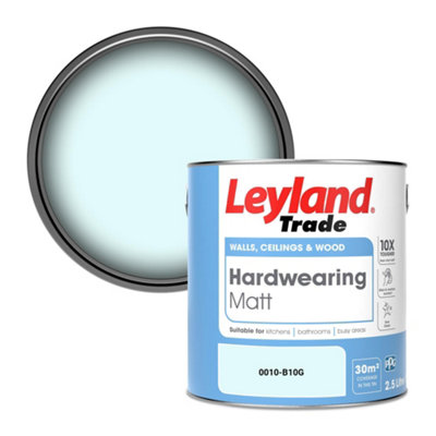 Leyland Trade Hardwearing Matt Emulsion Paint (0010-B10G) 2.5L from B&Q