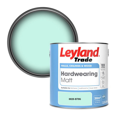 Leyland Trade Hardwearing Matt Emulsion Paint (0020-B70G) 2.5L from B&Q