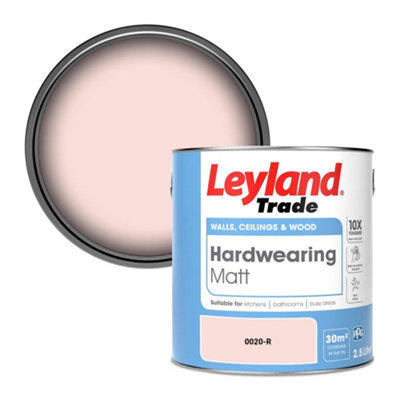 Leyland Trade Hardwearing Matt Emulsion Paint (0020-R) 2.5L from B&Q