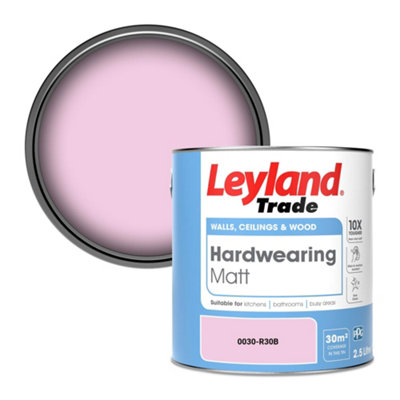 Leyland Trade Hardwearing Matt Emulsion Paint (0030-R30B) 2.5L from B&Q