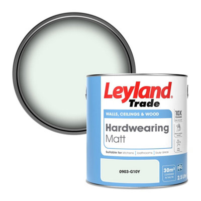 Leyland Trade Hardwearing Matt Emulsion Paint (0903-G10Y) 2.5L from B&Q