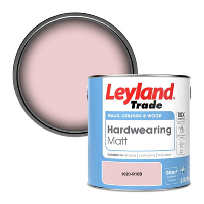 Leyland Trade Hardwearing Matt Emulsion Paint (1020-R10B) 2.5L from B&Q