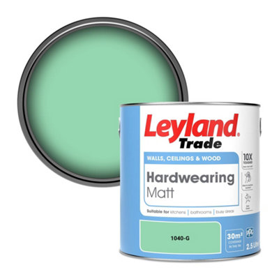 Leyland Trade Hardwearing Matt Emulsion Paint (1040-G) 2.5L from B&Q
