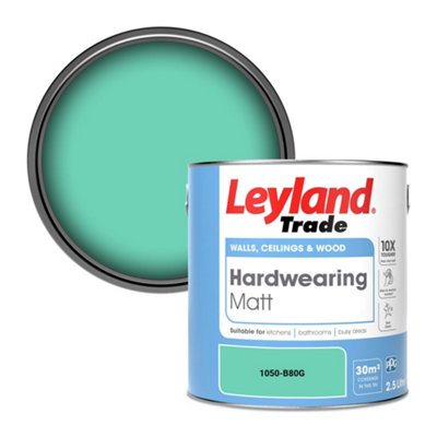 Leyland Trade Hardwearing Matt Emulsion Paint (1050-B80G) 2.5L from B&Q