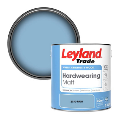 Leyland Trade Hardwearing Matt Emulsion Paint (2030-R90B) 2.5L from B&Q