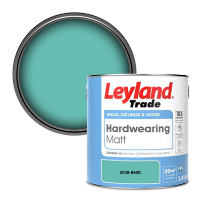 Leyland Trade Hardwearing Matt Emulsion Paint (2040-B60G) 2.5L from B&Q