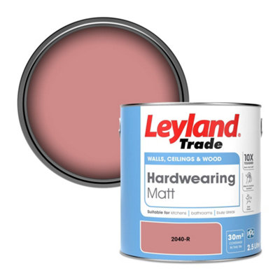 Leyland Trade Hardwearing Matt Emulsion Paint (2040-R) 2.5L from B&Q