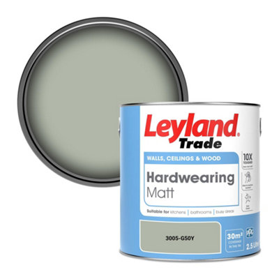 Leyland Trade Hardwearing Matt Emulsion Paint (3005-G50Y) 2.5L from B&Q