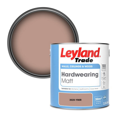 Leyland Trade Hardwearing Matt Emulsion Paint (3020-Y80R) 2.5L from B&Q