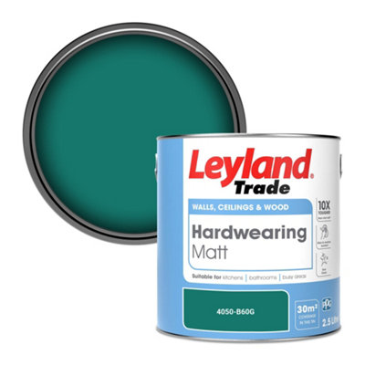 Leyland Trade Hardwearing Matt Emulsion Paint (4050-B60G) 2.5L from B&Q