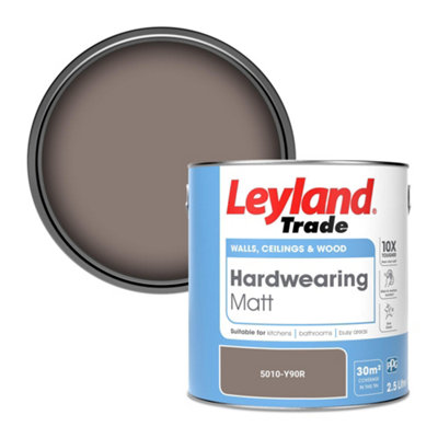 Leyland Trade Hardwearing Matt Emulsion Paint (5010-Y90R) 2.5L from B&Q