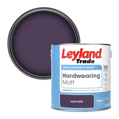 Leyland Trade Hardwearing Matt Emulsion Paint (6030-R50B) 2.5L from B&Q