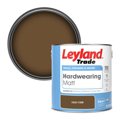 Leyland Trade Hardwearing Matt Emulsion Paint (7030-Y30R) 2.5L from B&Q