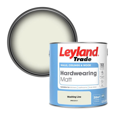 B&Q -  Hardwearing Matt Emulsion Paint Washing Line (Ppg1213-1) 2.5L