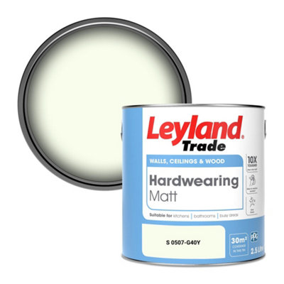 Leyland Trade Hardwearing Matt Emulsion Paint (S 0507-G40Y) 2.5L from B&Q