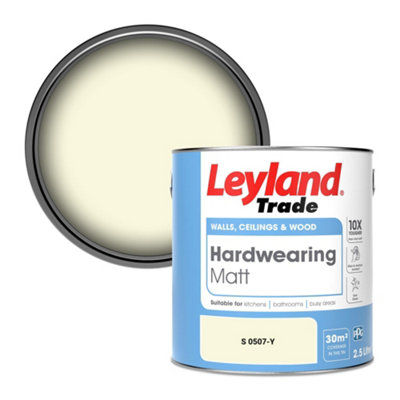 Leyland Trade Hardwearing Matt Emulsion Paint (S 0507-Y) 2.5L from B&Q