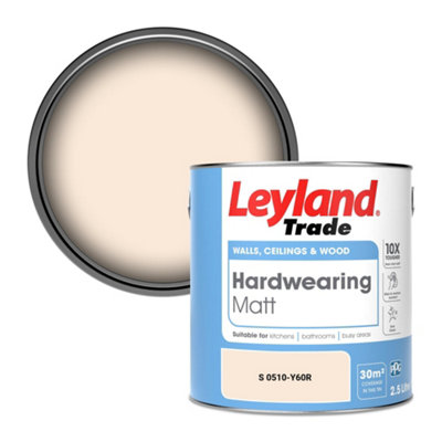 Leyland Trade Hardwearing Matt Emulsion Paint (S 0510-Y60R) 2.5L from B&Q