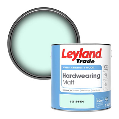 Leyland Trade Hardwearing Matt Emulsion Paint (S 0515-B80G) 2.5L from B&Q