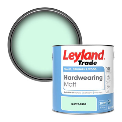 Leyland Trade Hardwearing Matt Emulsion Paint (S 0520-B90G) 2.5L from B&Q