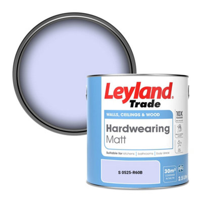 Leyland Trade Hardwearing Matt Emulsion Paint (S 0525-R60B) 2.5L from B&Q