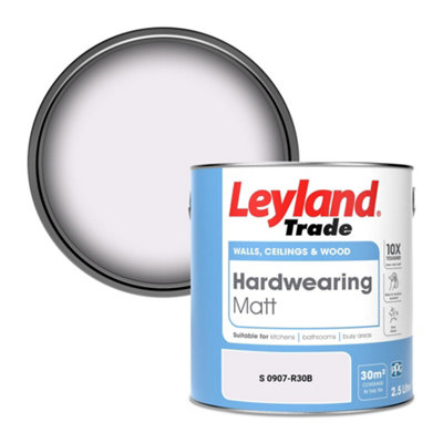 Leyland Trade Hardwearing Matt Emulsion Paint (S 0907-R30B) 2.5L from B&Q