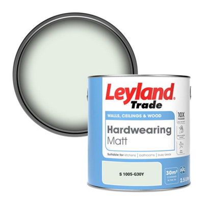 Leyland Trade Hardwearing Matt Emulsion Paint (S 1005-G30Y) 2.5L from B&Q