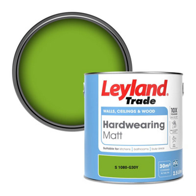 Leyland Trade Hardwearing Matt Emulsion Paint (S 1080-G30Y) 2.5L from B&Q