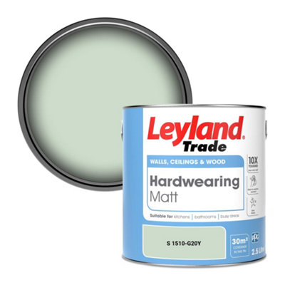 Leyland Trade Hardwearing Matt Emulsion Paint (S 1510-G20Y) 2.5L from B&Q