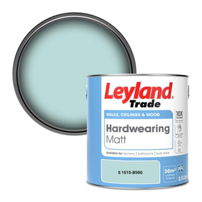 Leyland Trade Hardwearing Matt Emulsion Paint (S 1515-B50G) 2.5L from B&Q