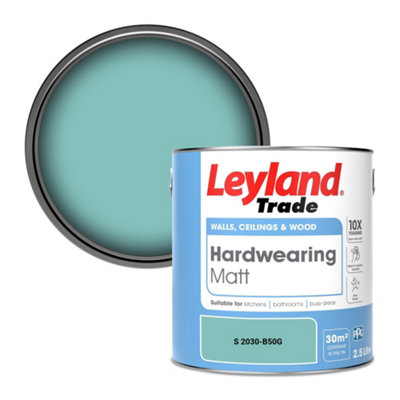 Leyland Trade Hardwearing Matt Emulsion Paint (S 2030-B50G) 2.5L from B&Q