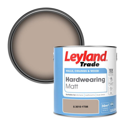 Leyland Trade Hardwearing Matt Emulsion Paint (S 3010-Y70R) 2.5L from B&Q