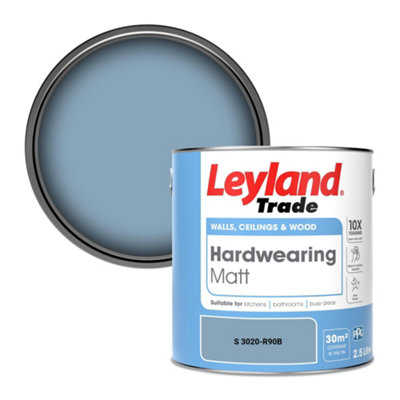 Leyland Trade Hardwearing Matt Emulsion Paint (S 3020-R90B) 2.5L from B&Q