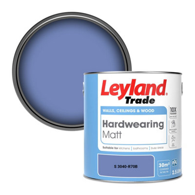Leyland Trade Hardwearing Matt Emulsion Paint (S 3040-R70B) 2.5L from B&Q