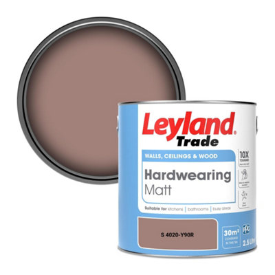 Leyland Trade Hardwearing Matt Emulsion Paint (S 4020-Y90R) 2.5L from B&Q