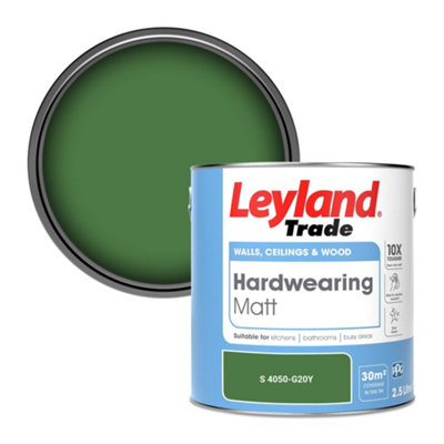 Leyland Trade Hardwearing Matt Emulsion Paint (S 4050-G20Y) 2.5L from B&Q