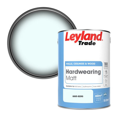 Leyland Trade Hardwearing Matt Emulsion Paint (0005-B20G) 5L from B&Q