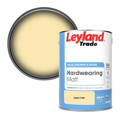 Leyland Trade Hardwearing Matt Emulsion Paint (0020-Y10R) 5L from B&Q