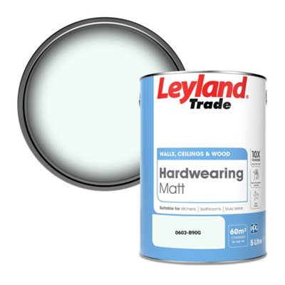 Leyland Trade Hardwearing Matt Emulsion Paint (0603-B90G) 5L from B&Q