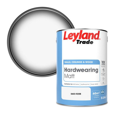 Leyland Trade Hardwearing Matt Emulsion Paint (0603-R20B) 5L from B&Q