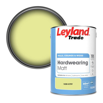 Leyland Trade Hardwearing Matt Emulsion Paint (1030-G70Y) 5L from B&Q