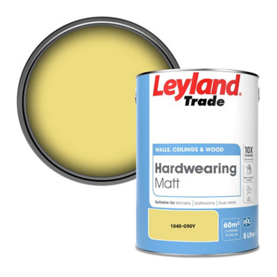 Leyland Trade Hardwearing Matt Emulsion Paint (1040-G90Y) 5L from B&Q