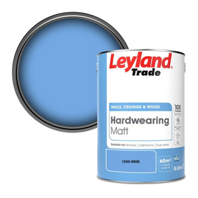 Leyland Trade Hardwearing Matt Emulsion Paint (1050-R80B) 5L from B&Q