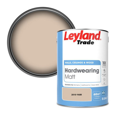Leyland Trade Hardwearing Matt Emulsion Paint (2010-Y60R) 5L from B&Q